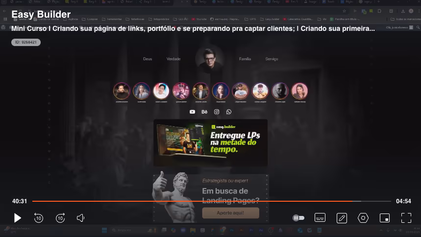 Easy Builder — sua primeira página profissional